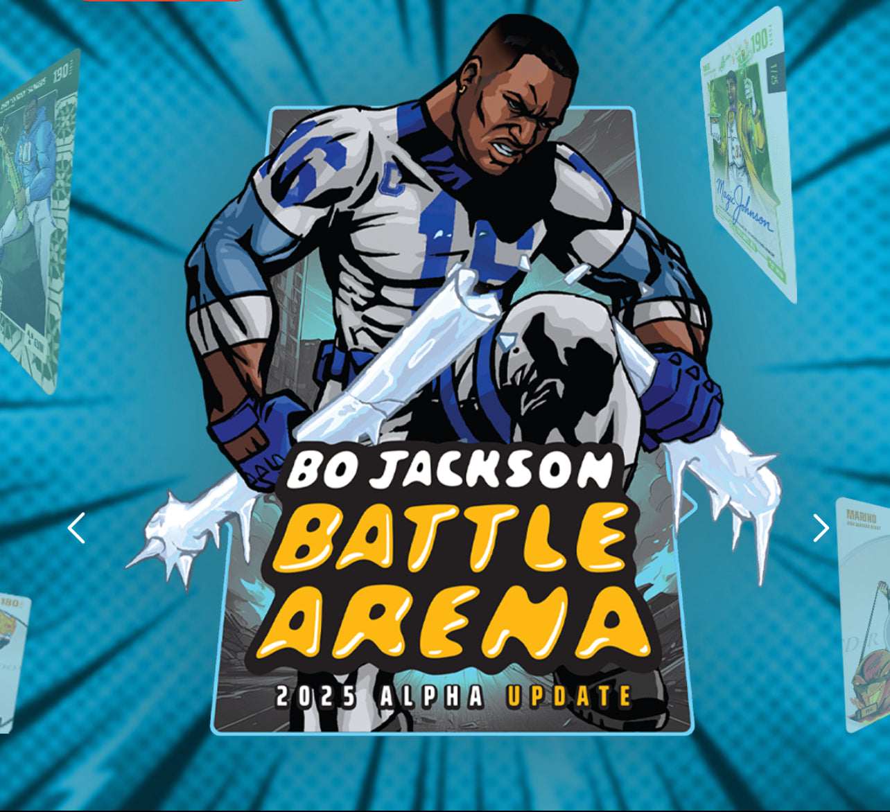 Bo Jackson Battle Arena Mystery Card Drip Pack | Chase for Ultra & Secret Rares | 1 Battle Arena Card per Pack | Hottest Sports Collectibles