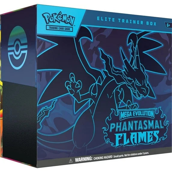 NEW RELEASE! 🔥 Pokémon TCG: Mega Evolution—Phantasmal Flames Elite Trainer Box (ETB) | Feat. Mega Charizard X ex